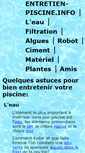 Mobile Screenshot of entretien-piscine.info